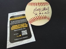 Bobby Shantz signed ONL Baseball INSCRIBED 