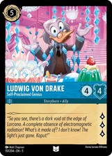 Ludwig Von Drake - Self-Proclaimed Genius 151/204 Shimmering Skies Lorcana NM picture