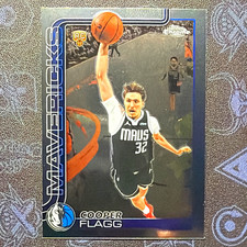 Topps Chrome Cooper Flagg Rookie Dallas Mavericks RC 2025-26 Card #251 picture