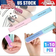 1-10Pcs Manicure Nail File 7 Sided Emery Board Sanding Buffer Shiner File Beauty picture