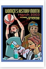 2003 Women's History Month Women Pioneering The Future DOD Poster picture