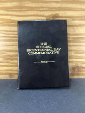 1976 Franklin Mint Official Bicentennial Day Sterling Silver Medal Booklet picture