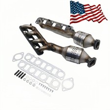 Front Exhaust Manifold Converter For 2014 2015 INFINITI QX80 5.6L V8 Pair Set picture