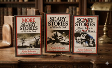 Scary Stories to Tell in the Dark Complete Trilogy 3 Books Set Alvin Schwartz picture
