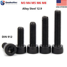 M3-M8 Hex Socket Head Cap Screws 12.9 Alloy Steel Black Allen Bolt DIN912 Coarse picture