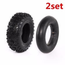Pair 4.10-6 Tire and Tube 4.10/3.50-6 For ATV Quad Scooter Go Kart Mini Bike picture