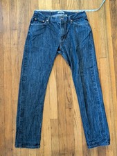 Taylor Stitch Jeans Size 32x31 (34x32) The Democratic Jean, Blue Dark Wash picture