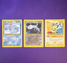 Pokemon Neo Genesis 3 Card Lot Holo Feraligatr Steelix Pichu picture