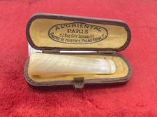 Antique French Cheroot Cigarette Holder AL 'Oriental Paris Palais Royal Case picture