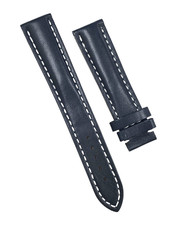 Genuine New Breitling 20mm x 18mm Navy Blue Leather Band Strap w/ White Stitch picture