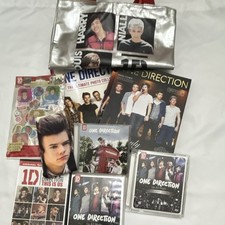 One Direction 2012 Memorabilia Lot: Tote Bag, Photo Collection Books, CD, DVDs picture