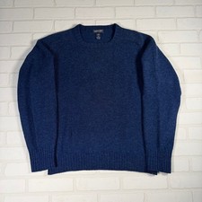 Vintage 90s Lands End Shetland Wool Made in Scotland Knit Sweater Size Medium picture