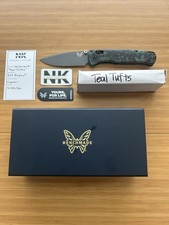 Nodak Custom “Teal Tufts” Shipwreck Copper Benchmade 535 Bugout Smoke Gray S30V picture