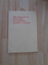 Tres Articulos de Lenin Sombre Los Problemas Nacional y Colonial 1974 SC picture