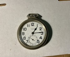 Vintage Elgin Grade Pocket Watch 486  16S 17J Open Face -Running  picture