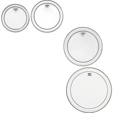 Remo Pinstripe Clear 4piece Tom Drumhead Pack picture