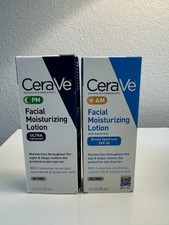2 Pack CeraVe AM/PM Facial Moisturizing Lotion 3 oz each NEW IN BOX picture