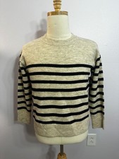 Liverpool Oatmeal Heather Stripe Petite M Sweater picture