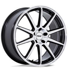 19x9.5 TSW Wheels TW004 Canard Gloss Black W/ Machined Face Rims 5x114.3 (1pc) picture