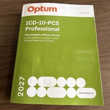 Optum ICD10 PCS Professional 2027 Medical Coding Book Paperback Coding Book-GOOD picture