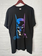 Fruit of the Loom Vintage 1989 Batman T-Shirt XL Black Graphic Tee picture