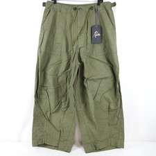 Needles H.D. Fatigue Oversized Cotton Pants In Olive - Unisex/Men's Size Large picture