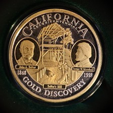 1998 California Sesquicentennial 1 oz .999 Silver Comm, NWTM, Rare Deluxe Issue picture