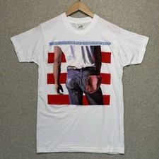 Vintage 1985 Bruce Springsteen Born In The U.S.A. Tour T Shirt Large picture