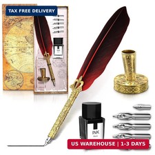 Lagarto Feather Pen and Ink Set, 11.4