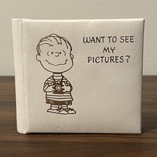 Vtg 1967 Hallmark Peanuts Photo Album Linus Want To See My Pictures CLEAN - EUC picture