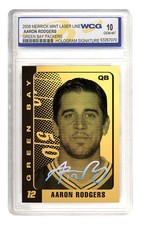AARON RODGERS Green Bay Packers 23K GOLD CARD Hologram Signature - GEM-MINT 10 picture