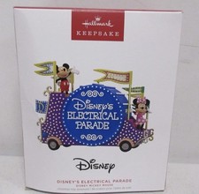 2023 Hallmark Disney Electrical Parade Mickey Minnie Musical Light Ornament MIB picture