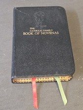 1956 John J Crawley & Co THE CATHOLIC FAMILY BOOK OF NOVENAS Illustrated Vtg Ex picture