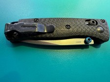 Real Benchmade 533-3 Mini Bugout S90V Carbon Fiber Folding Knife Manual Opening picture