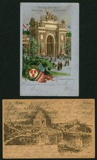 USA 1904 EXPO Cards w/ Scott# 323 and 326 SCV $90 (53062) picture