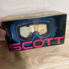 Vintage SCOTT 89  Light BLUE    goggles mask guard, motocross,  Ama Oakley, 100  picture