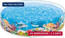 Intex Deep Sea Blue 8 Feet x 18 Inch SnapSet Instant Round Plastic Above Ground picture
