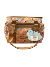 Lily Bloom Landon Satchel Stain Glass Butterfly  Women  Handbag Eco Friendly NWT picture