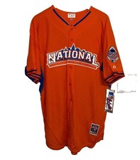 Vintage Majestic MLB All Star Game National Men XL 2013 Baseball Jersey Orange picture