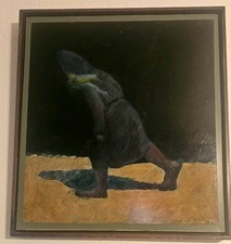 Original 1992 Acrylic Painting by Carl Jackson Signed C. Jackson 92 Vintage Art picture