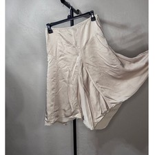 Vintage Y2K DKNY Ivory Asymmetrical Handkerchief Skirt Size 2 picture