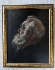 ROBERT SCHADE ORIGINAL OIL PAINTING OF AN OLD MAN SIGNED picture