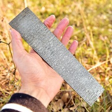 10 x 2 Hand Forged DAMASCUS STEEL Billet Bar For Knife Making Ladder Pattern picture