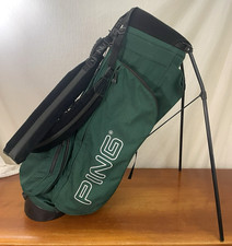 Vintage Ping Karsten Hoofer 3 Green Golf Stand Bag 4-Way Divider Dual Strap picture