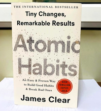 Atomic Habits by James Clear Build Good Habits Paperback usa stock picture