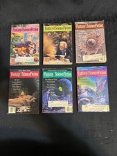 Vintage 1990-1996 Magazine of Fantasy and Science Fiction Lot : 6 Issues VG picture