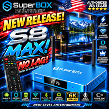 2027 SuperBOX S8 MAX - 1 Day Ship Option - DVR  MD4U - PiP - No App Kickout - S7 picture
