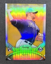 Wade Davis 2010 Bowman Sterling Gold Refractor /50 Rookie #11 TB RAYS RC picture