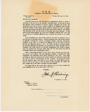 -WWI- 1919 -309th AERO SQUADRON- US ARMY AIR SERVICE General PERSHING Letter picture