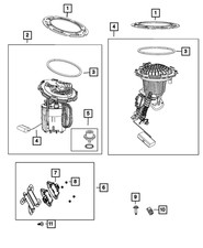 Genuine Mopar Fuel Pump/Level Unit Module Kit 68586130AC picture